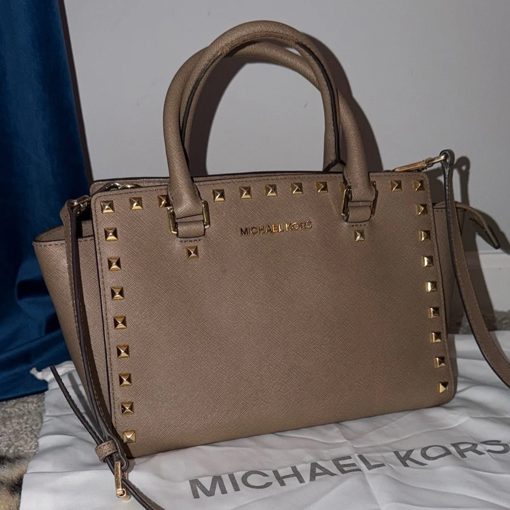 Michael Kors Studded Handbag - Picture 2 of 8